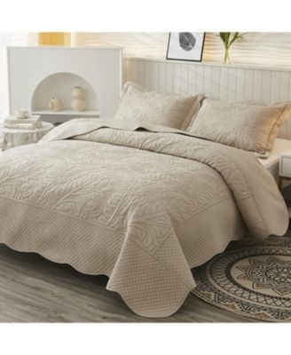 100% Cotton Oversized Bedspread Quilt Set - King