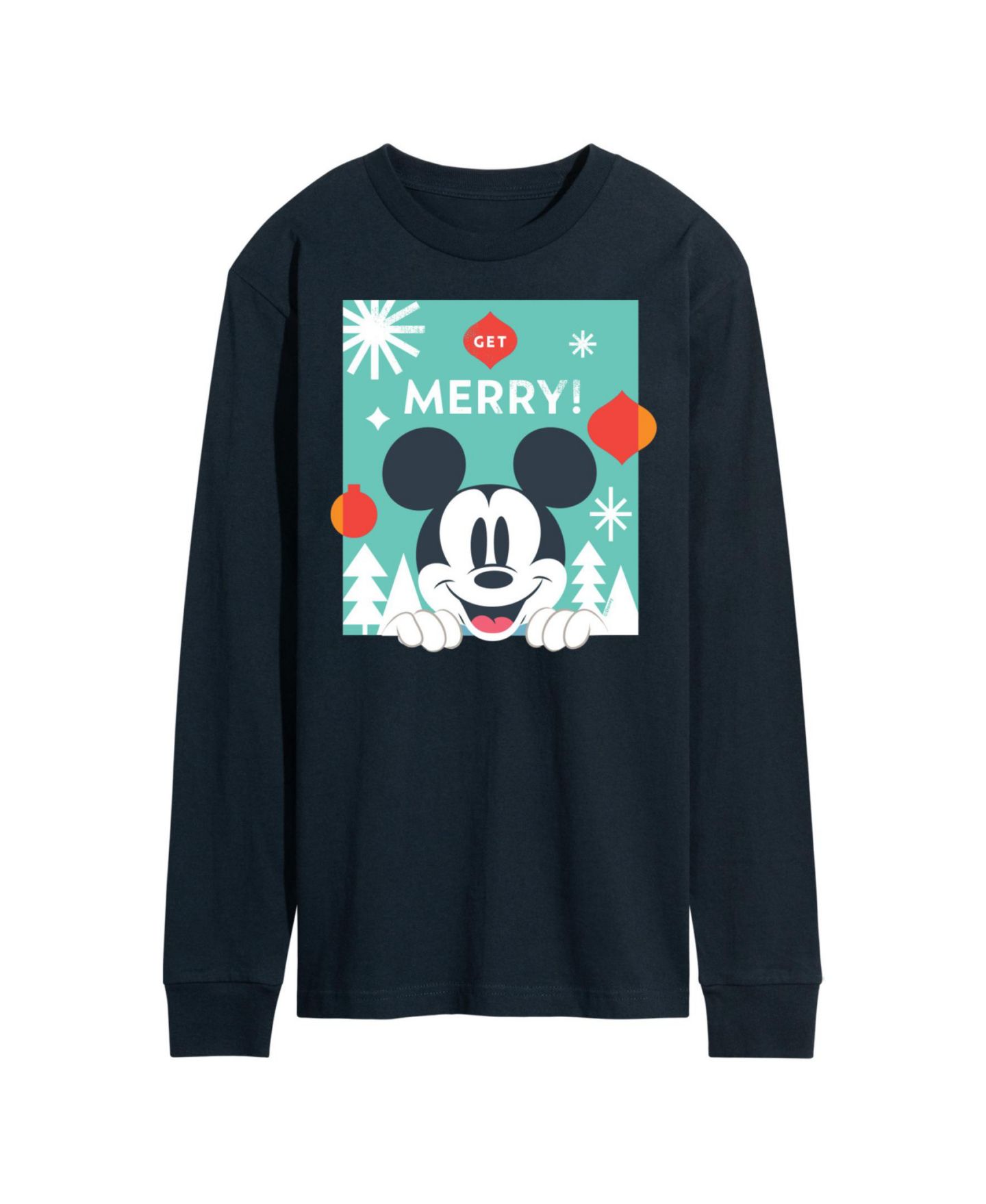 Мужская футболка AIRWAVES Disney Holiday Long Sleeves, цвет: Синий — фото 1