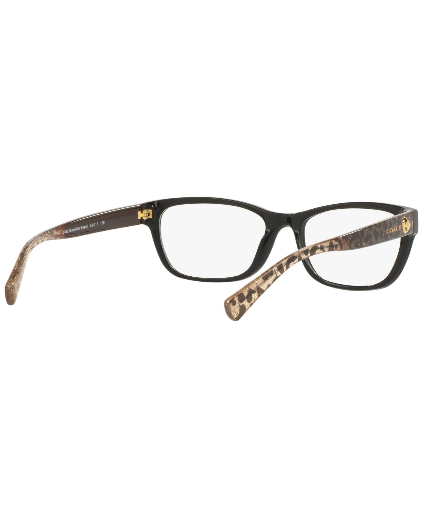 Женские очки Coach Woman Rectangle Plastic HC6082 Eyeglasses, цвет: Чёрный — фото 3