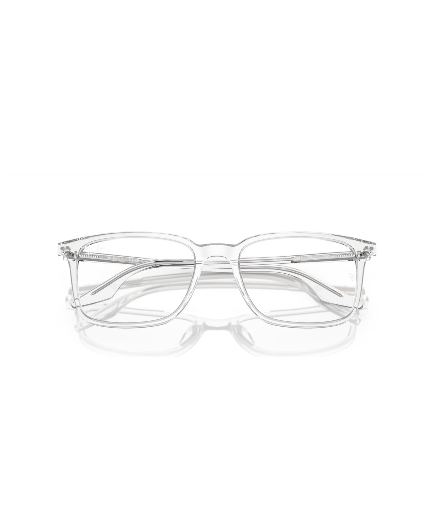 Очки Ray-Ban Unisex Rectangle Plastic RB5421 Optics Eyeglasses, цвет: Чёрный — фото 9