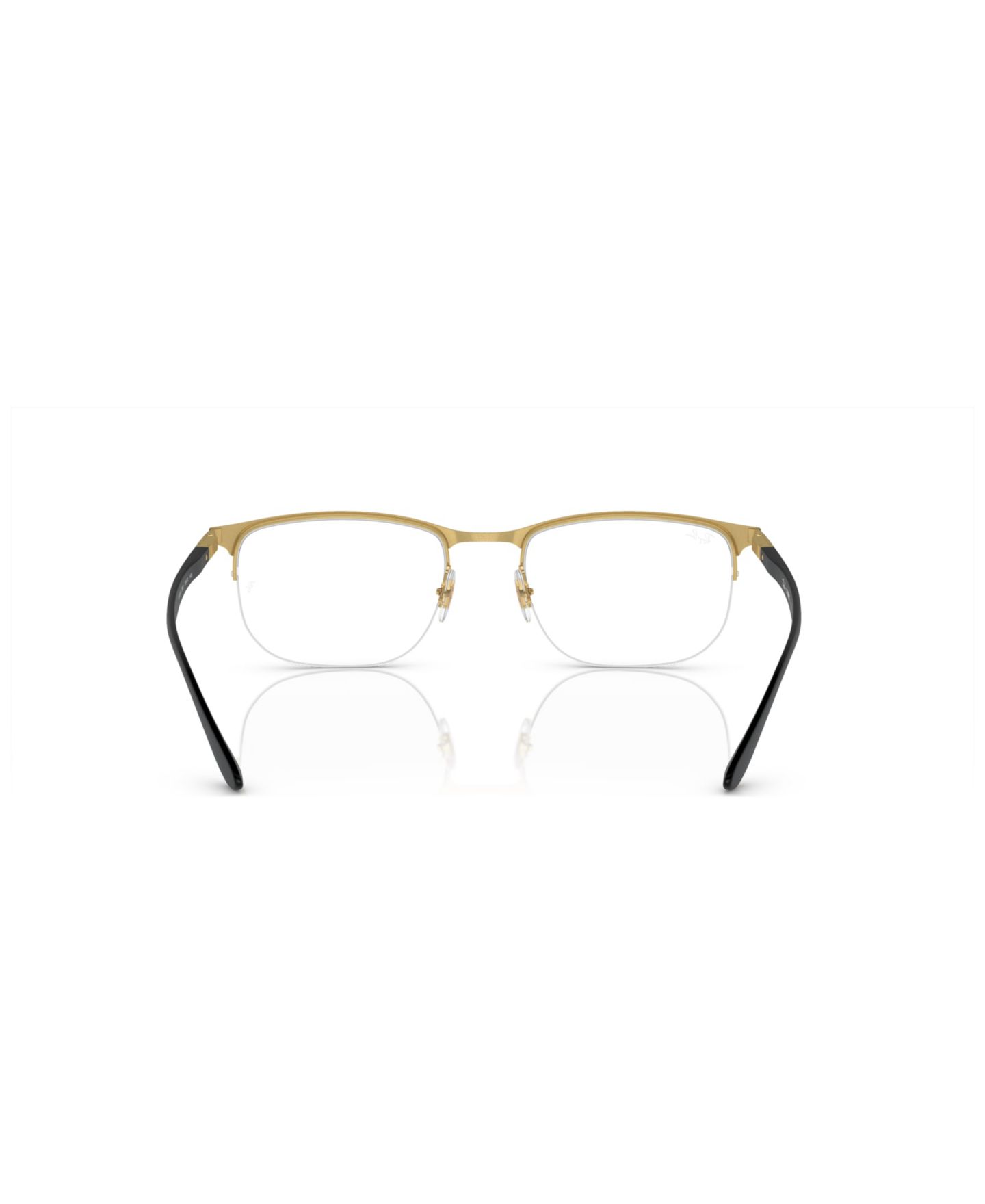 Очки Ray-Ban Unisex Irregular Metal RB6513 Optics Eyeglasses, цвет: Чёрный золотой — фото 4