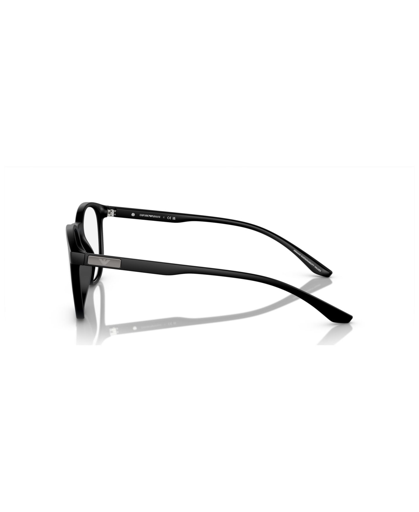 Мужские очки Emporio Armani Man Panthos Plastic EA3229 Eyeglasses, цвет: Матовый чёрный — фото 4