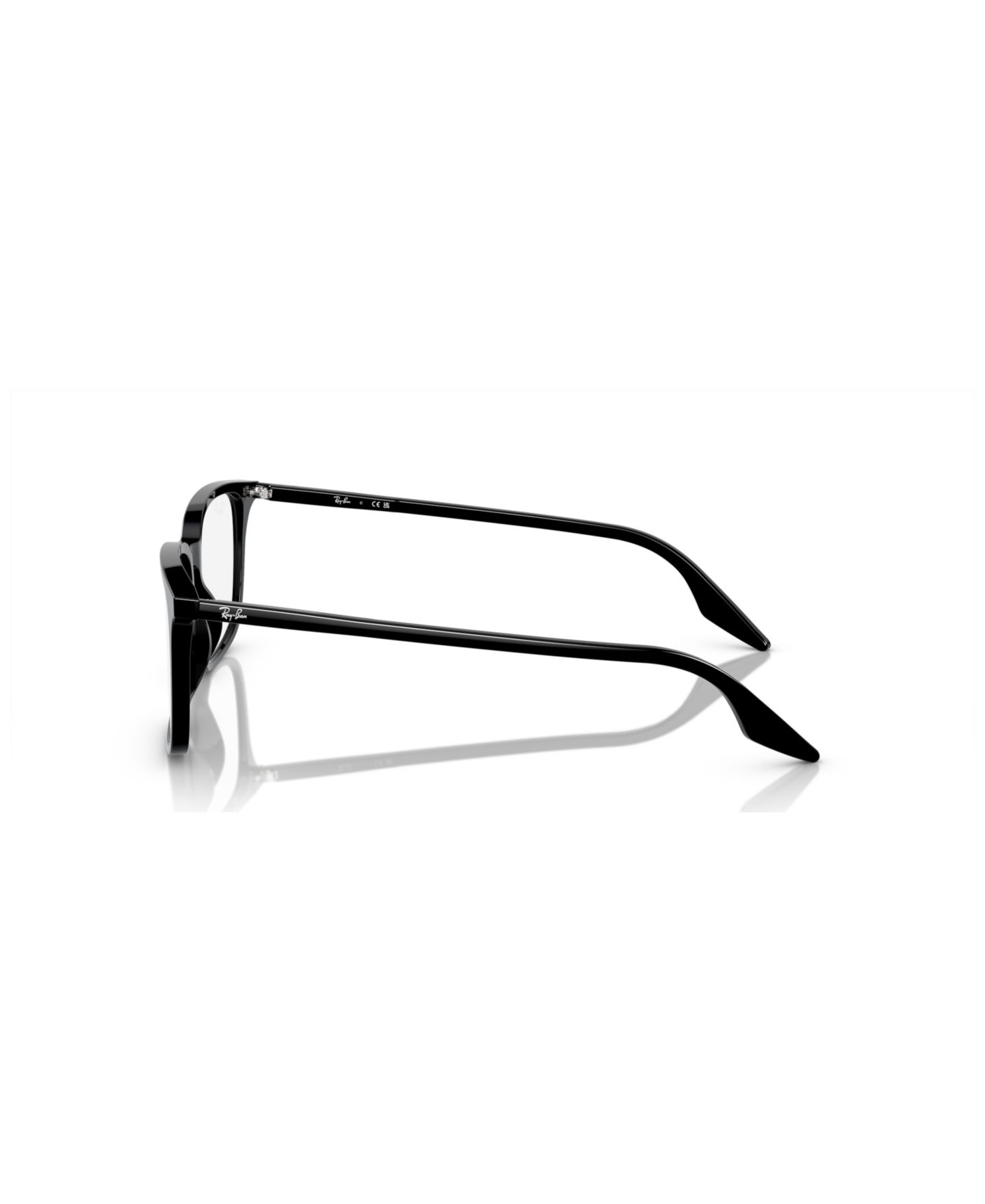 Очки Ray-Ban Unisex Rectangle Plastic RB5421 Optics Eyeglasses, цвет: Чёрный — фото 5