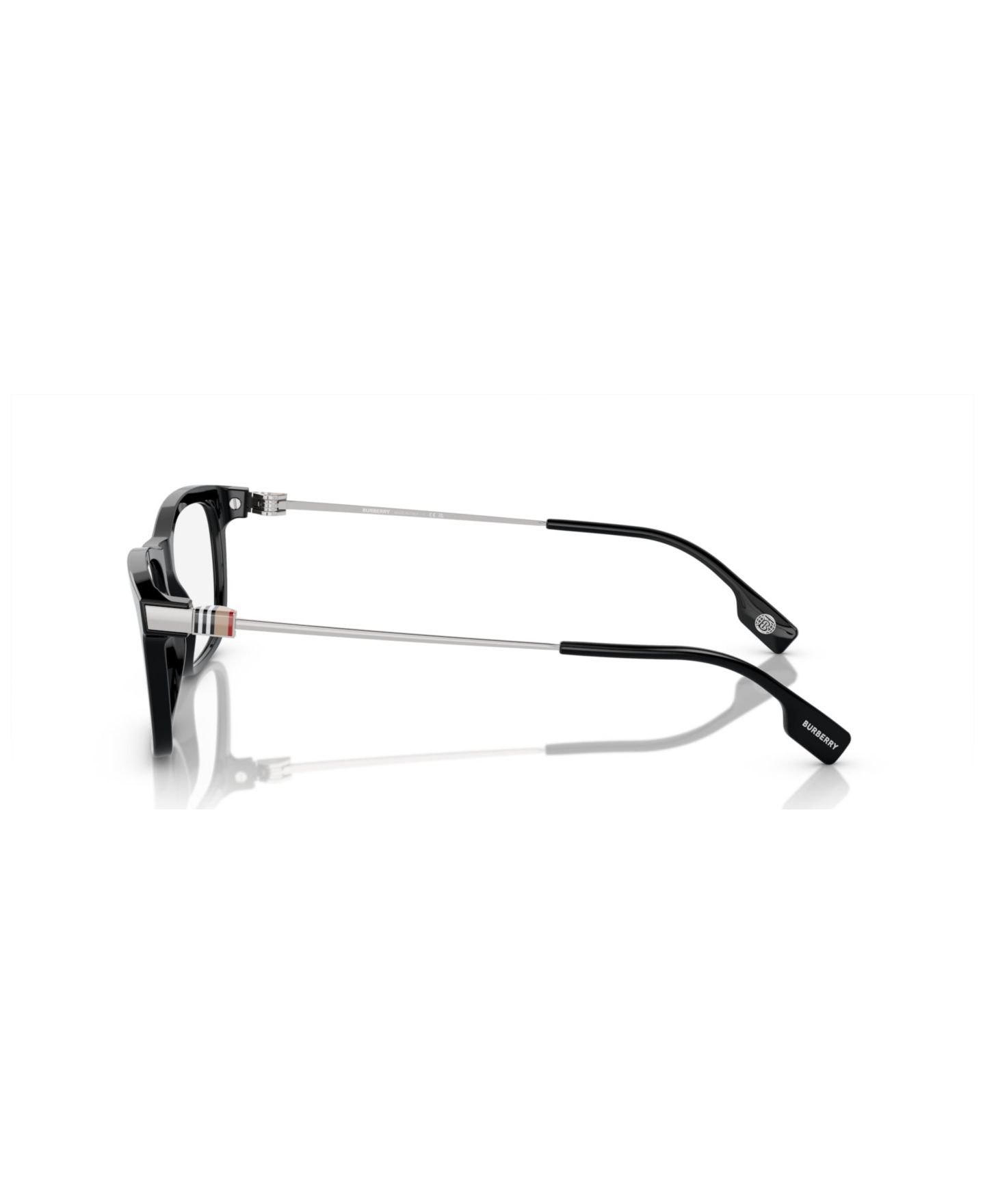 Мужские очки Burberry Man Rectangle Plastic BE2384 Eyeglasses, цвет: Чёрный — фото 4