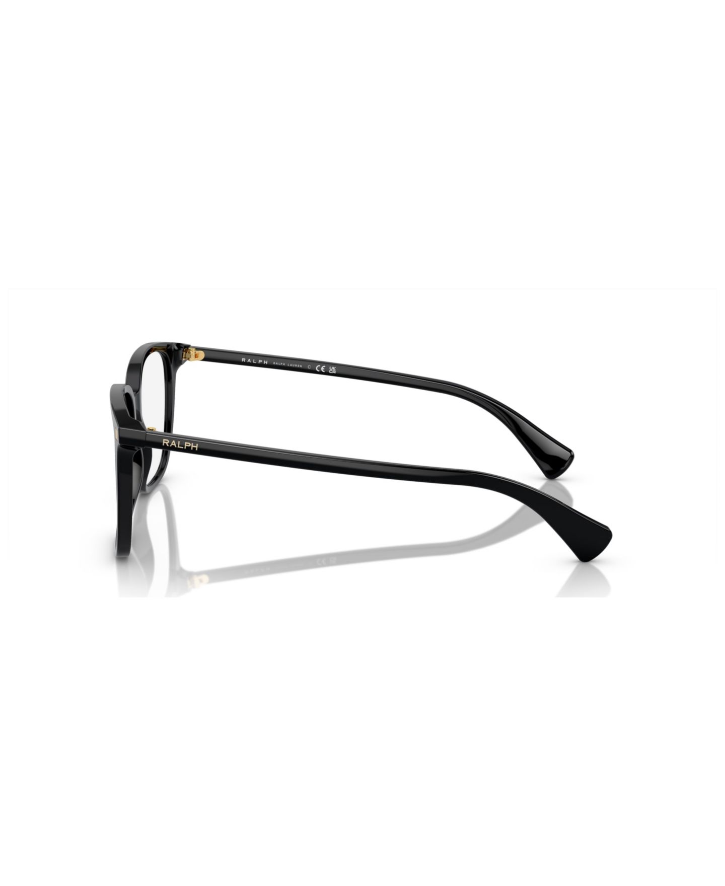 Женские очки Ralph by Ralph Lauren Ralph Woman Square Plastic RA7147 Eyeglasses, цвет: Блестящий чёрный — фото 4