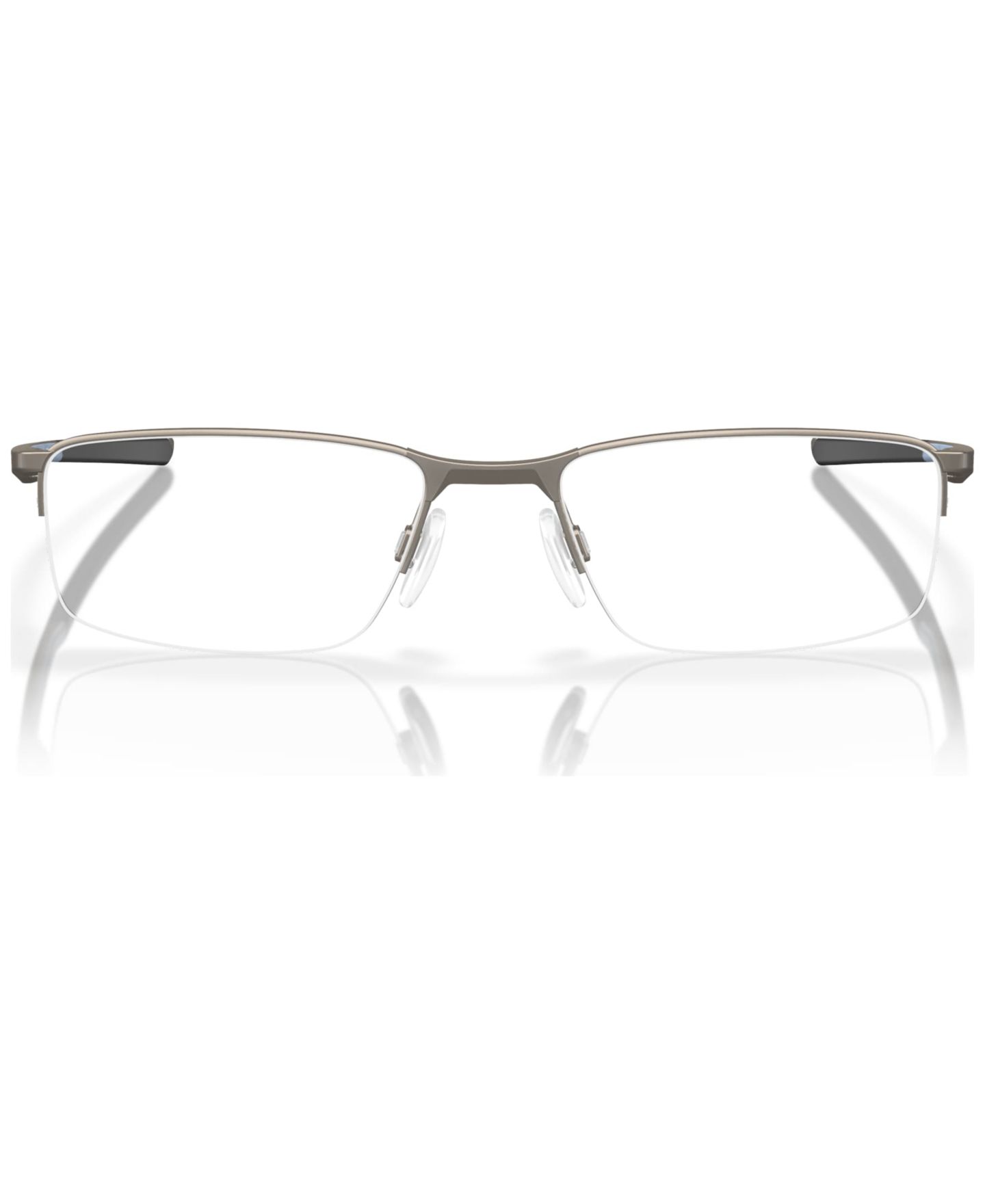 Мужские очки Celine Oakley Man Rectangle Metal OX3218 Socket 5.5 Eyeglasses, цвет: Графитовый — фото 2