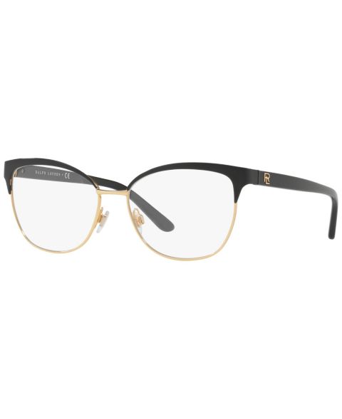 Женские очки Ralph Lauren Woman Cat Eye Metal RL5099 Eyeglasses, цвет: Блестящий чёрный золотой