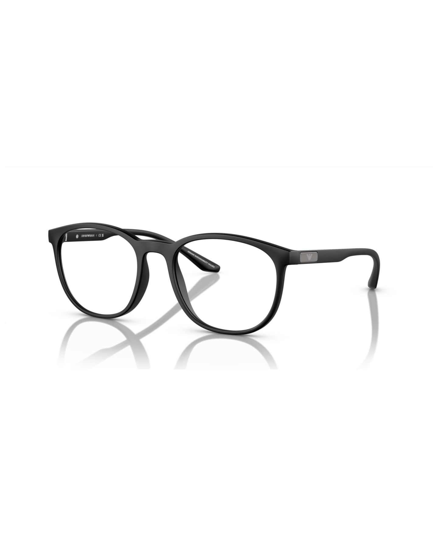 Мужские очки Emporio Armani Man Panthos Plastic EA3229 Eyeglasses, цвет: Матовый чёрный — фото 1