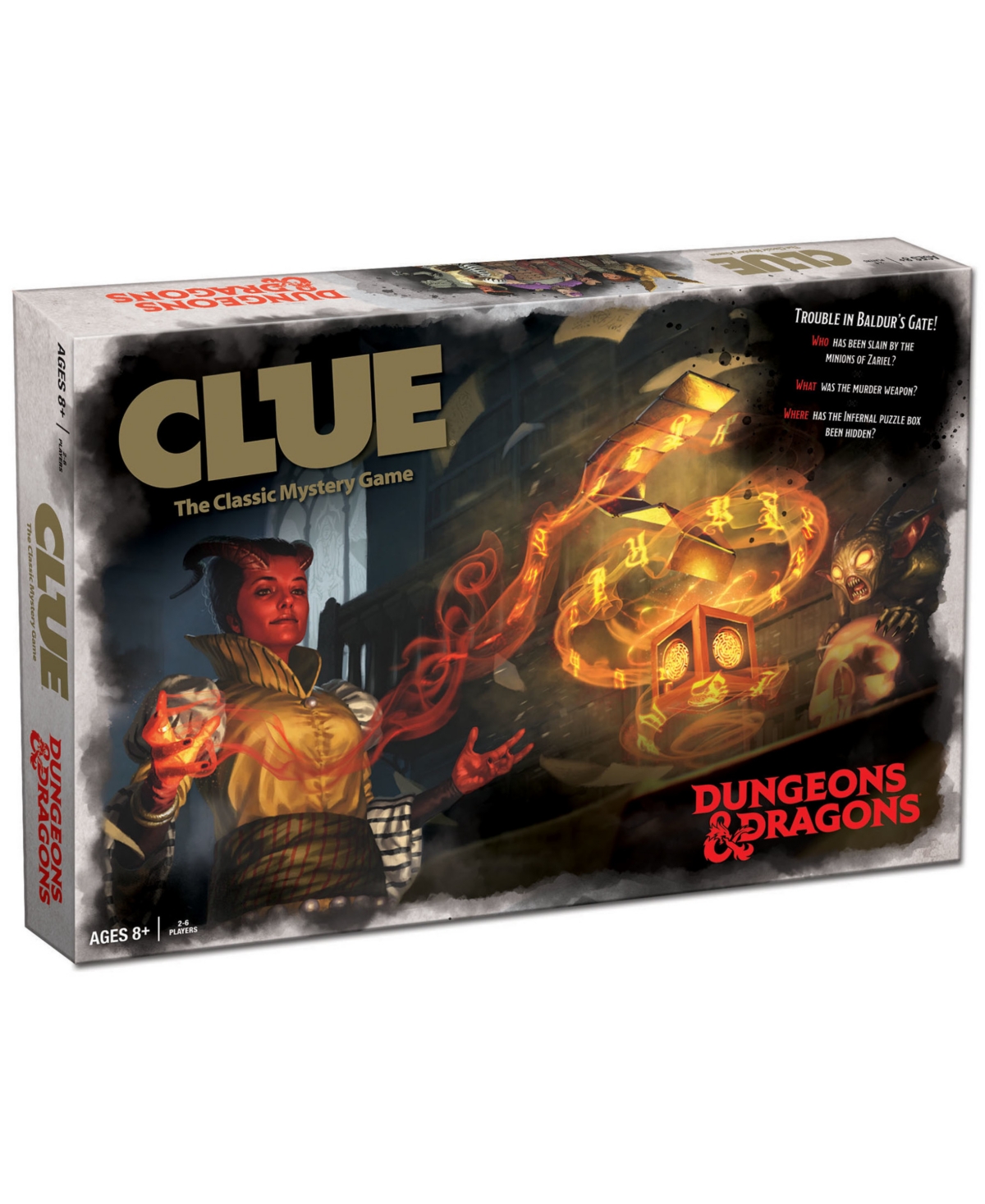 Clue Dungeons Dragons Board Game With Custom Tokens, 31 Pieces In Multi