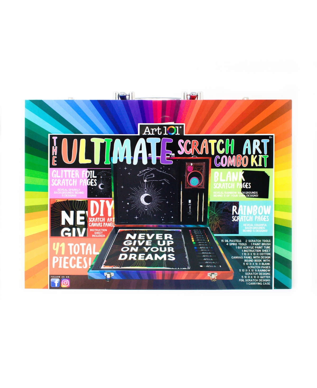 Art 101 Ultimate Scratch Art Combo Kit, 41 Pieces In Multi