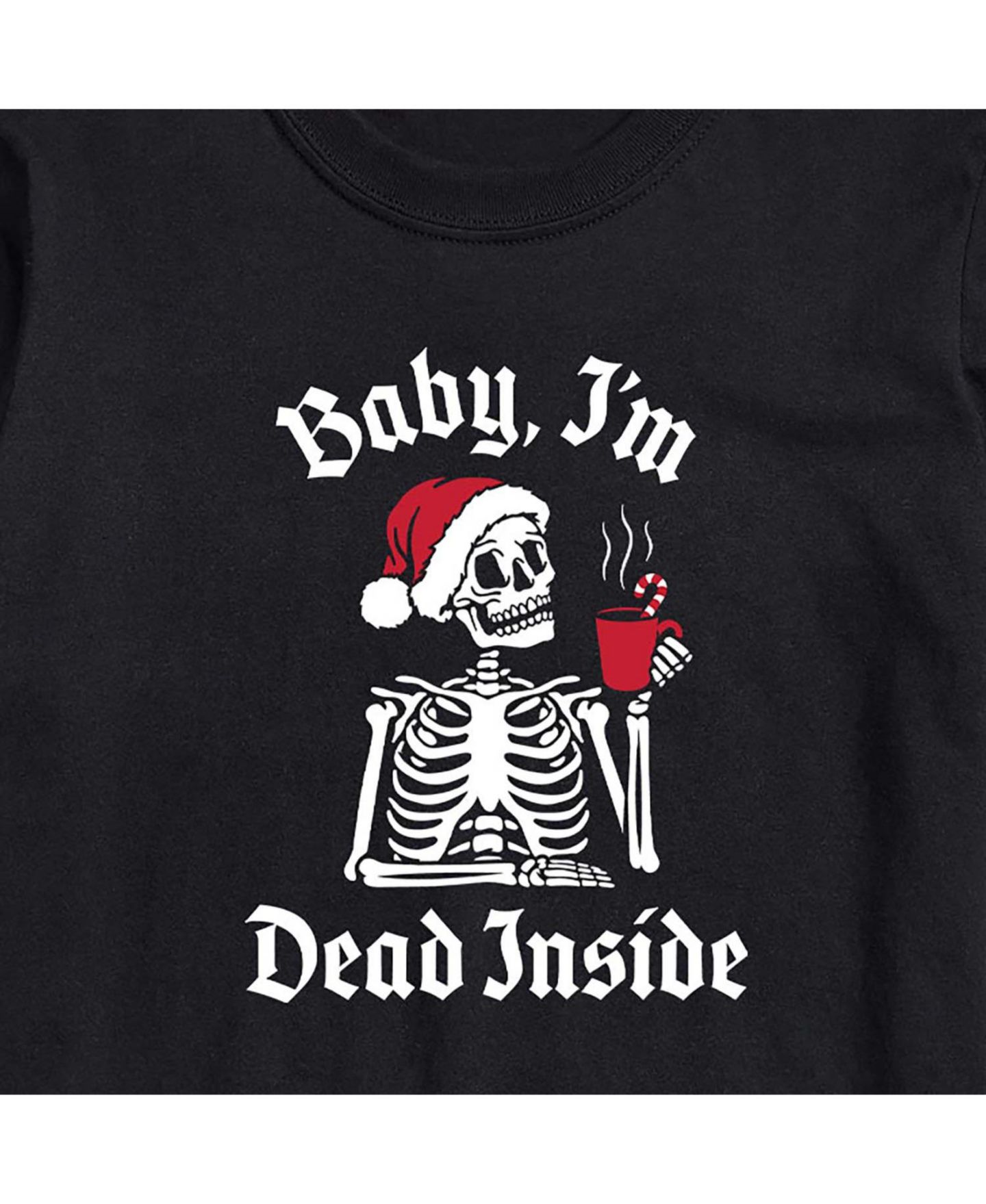 Мужская футболка AIRWAVES Christmas Skeleton Short Sleeve, цвет: Чёрный — фото 3