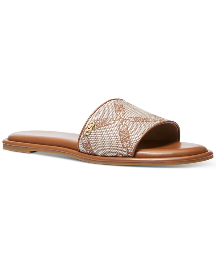 Michael kors shop slides womens macys