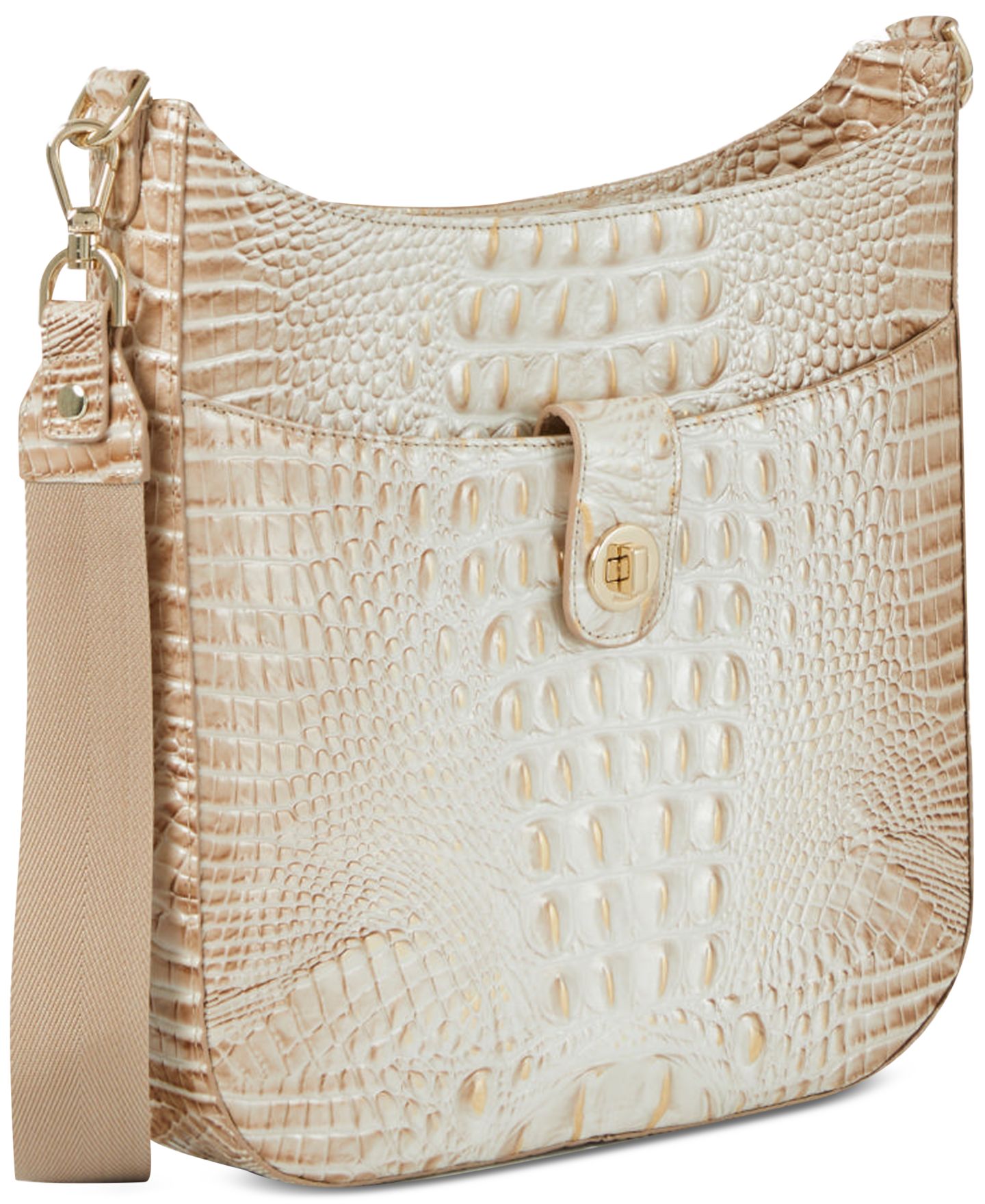 Женская сумка Brahmin Leia Melbourne Small Leather Crossbody, цвет: Contour — фото 2
