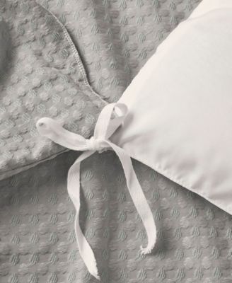 Mina Waffle Textured 3-Pc. Duvet Cover Set, King/California King