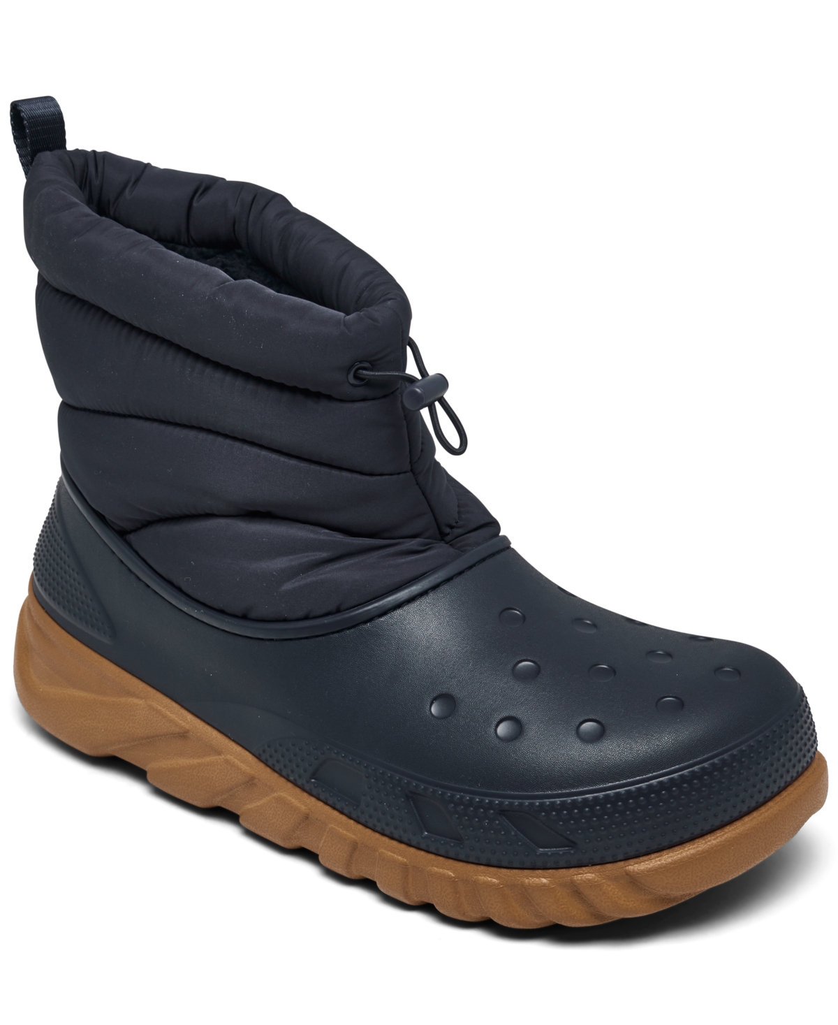 Shop Crocs Men's Duet Max Casual Boots From Finish Line In Navy