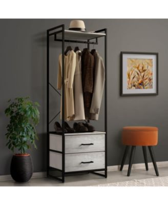 Clothing Rack with 2 Drawers