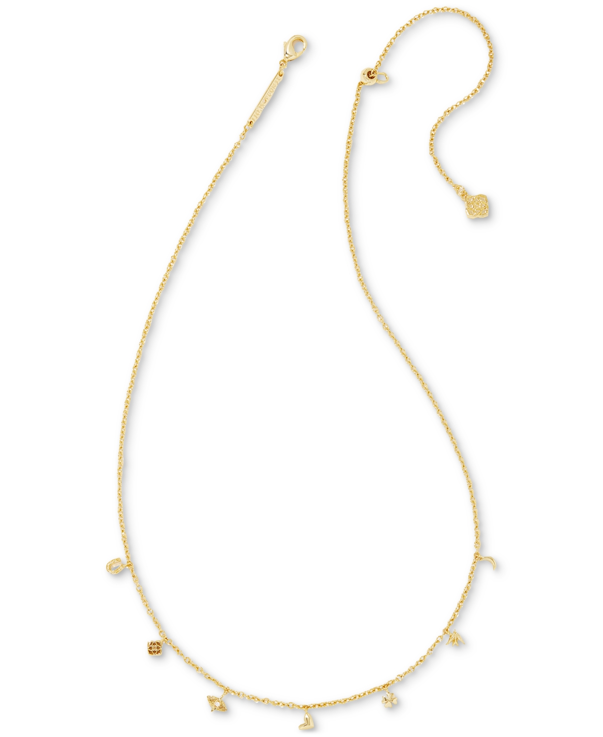 Kendra Scott Beatrix Charm Strand Necklace, 16" + 3" Extender In Gold