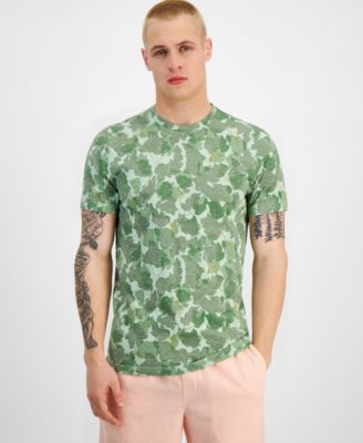 Sun + Stone - Men's Short Sleeve Crewneck Leaf Camo T-Shirt