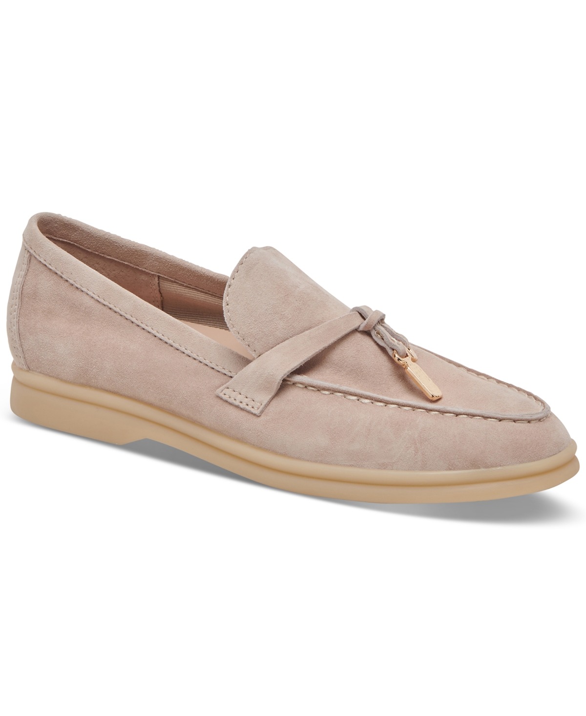 Dolce Vita Women's Lonzo Soft Tassel Loafer Flats In Taupe Suede