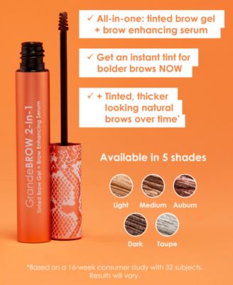 GrandeBROW 2-In-1 Tinted Brow Gel + Brow Enhancing Serum