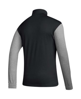Men's Black Kansas Jayhawks Sideline AEROREADY Half-Zip Top