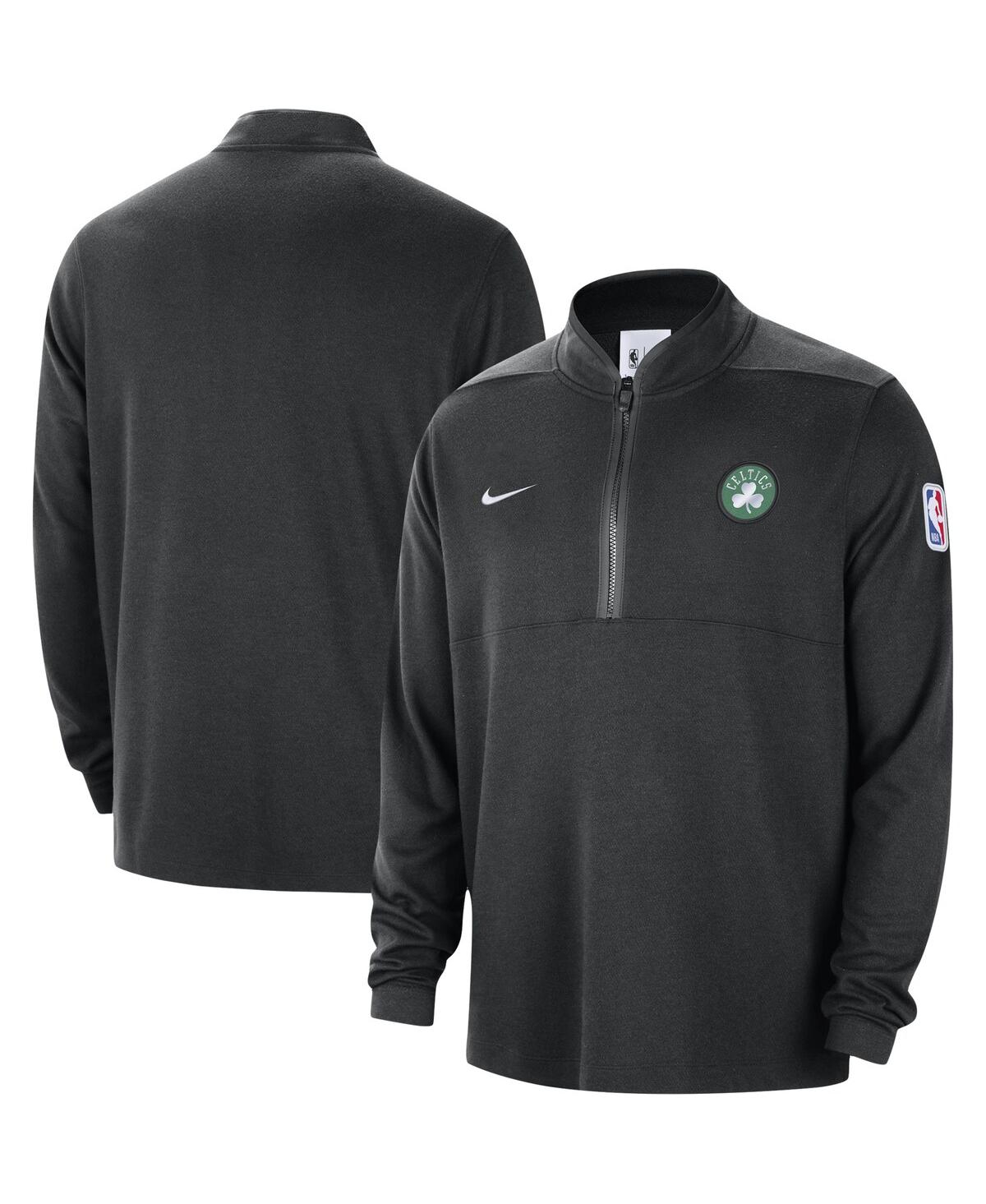 Shop Nike Men's  Black Boston Celtics 2023/24 Authentic Performance Half-zip Jacket