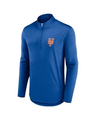 Men's Royal New York Mets Quarterback Quarter-Zip Top