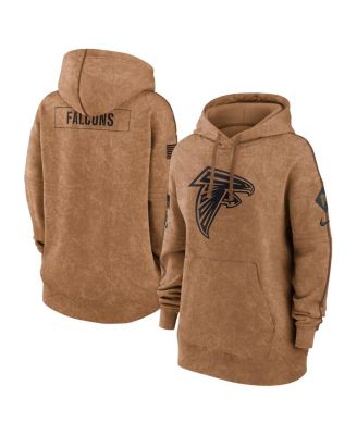 Women s Nike Brown Distressed Atlanta Falcons 2023 Salute to Service Pullover Hoodie Macy s