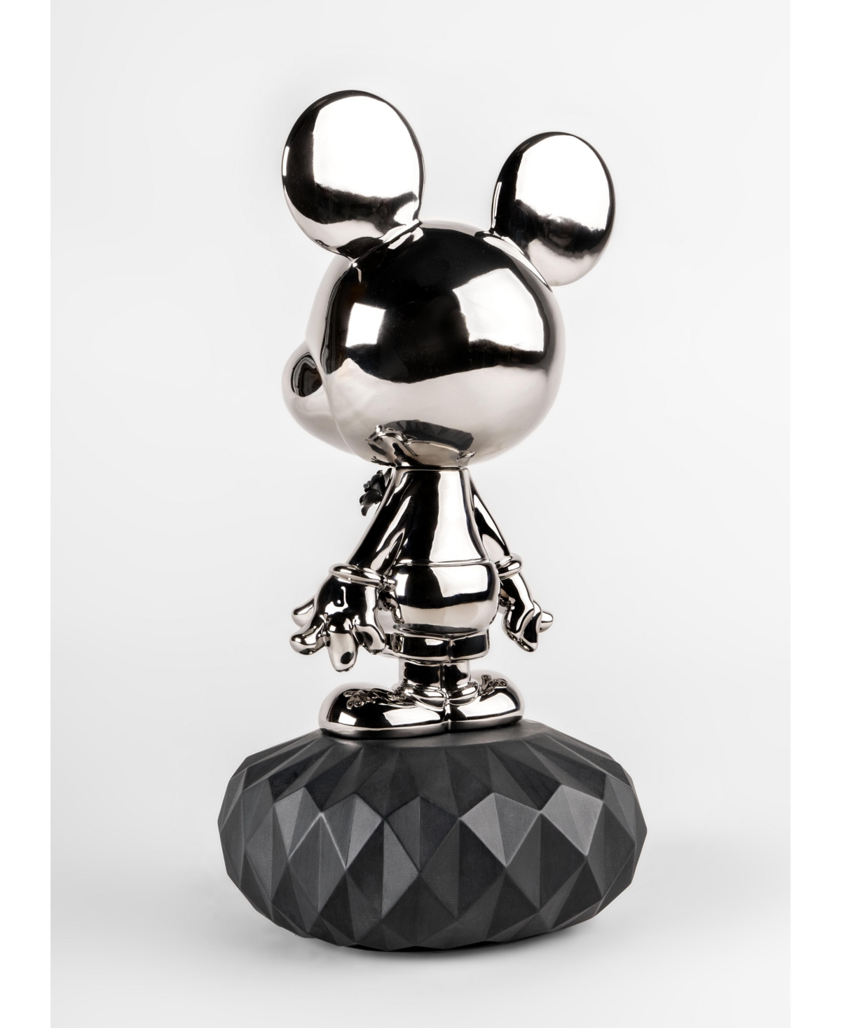 Lladrò Mickey Mouse Platinum Sculpture In Multi
