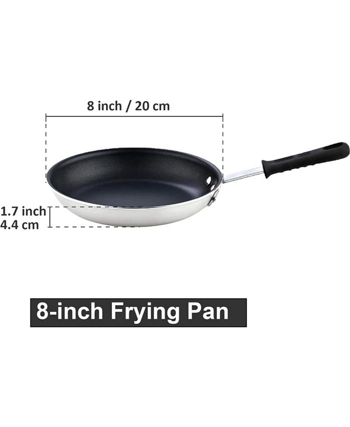 Cooks Standard Saute Pan Nonstick, Frying Pan 8Inch Durable Heavy Duty Professional Aluminum