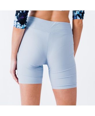 Women's Chlorine Resistant High Waisted Mid-Thigh Swim Shorts