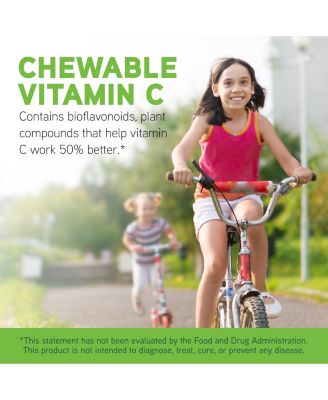 DaVinci Labs Chewable Vitamin C - Kids Vitamin C Supplement to Support the Immune System, Healthy Skin and Overall Wellness - With Pectin, Rose Hips and More - Cherry Flavor