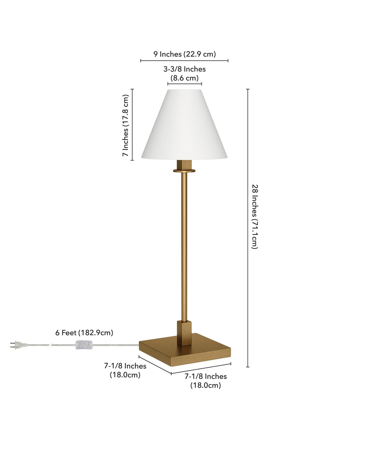 Shop Hudson & Canal Clement 28" Tall Table Lamp With Linen Shade In Brass