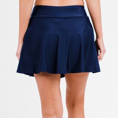 Women's Flowy Swim Skirt With Attached Shorts