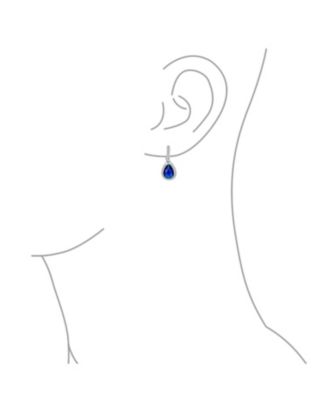 7CT Halo Statement Teardrop CZ Cubic Zirconia Adjustable Screw Clip On Drop Earrings