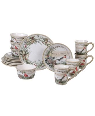 Holly and Ivy 16pc Dinnerware Set