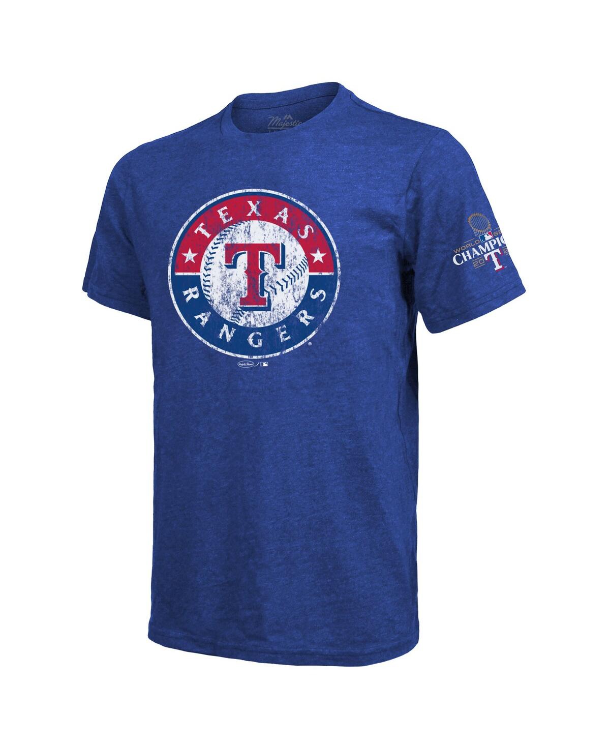 Men's Majestic Threads Marcus SemienTexas Rangers 2023 World Series Champions Name and Number T-shirt - Royal