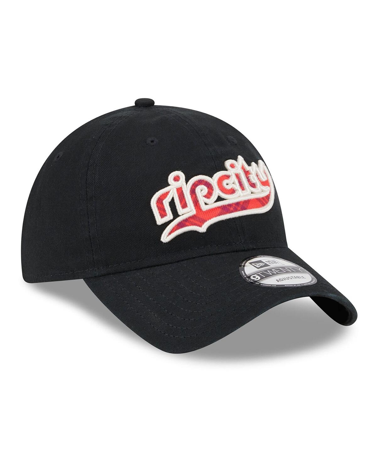 Men's New EraPortland Trail Blazers 2023/24 City Edition 9TWENTY Adjustable Hat - Black