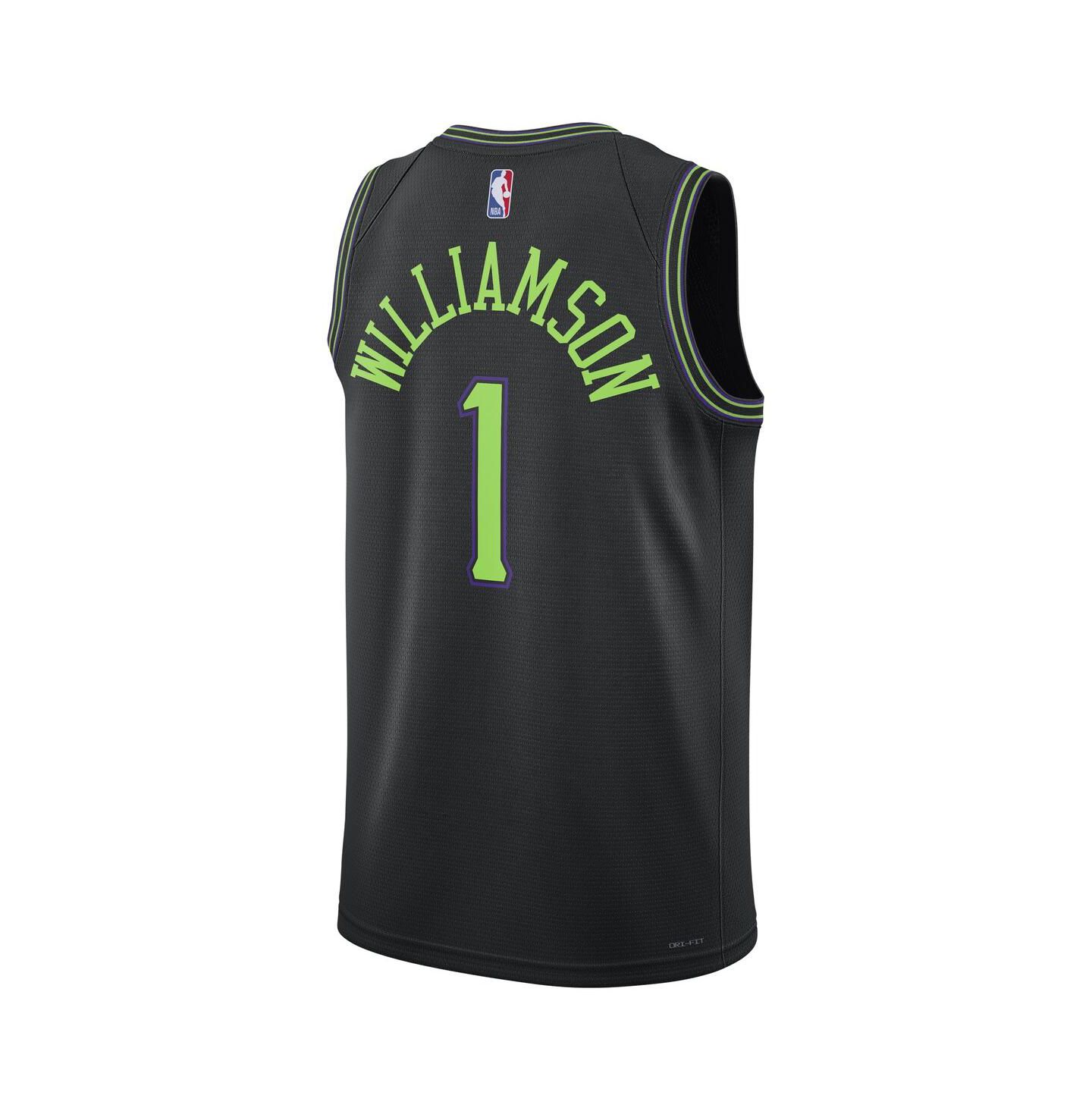 Топ Nike Zion Williamson Black New Orleans Pelicans 2023/24 Swingman Jersey - City Edition — фото 3