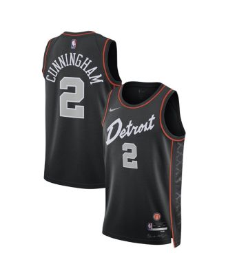 Nike Men's and Women's Cade Cunningham Black Detroit Pistons