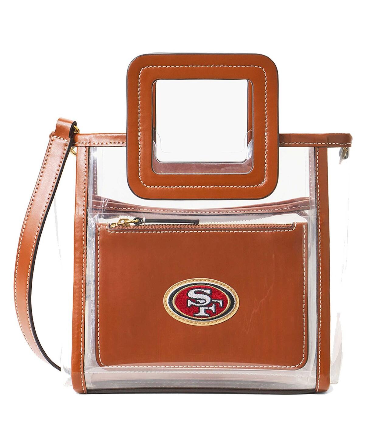 Staud Women's  San Francisco 49ers Clear Mini Shirley Bag In Brown