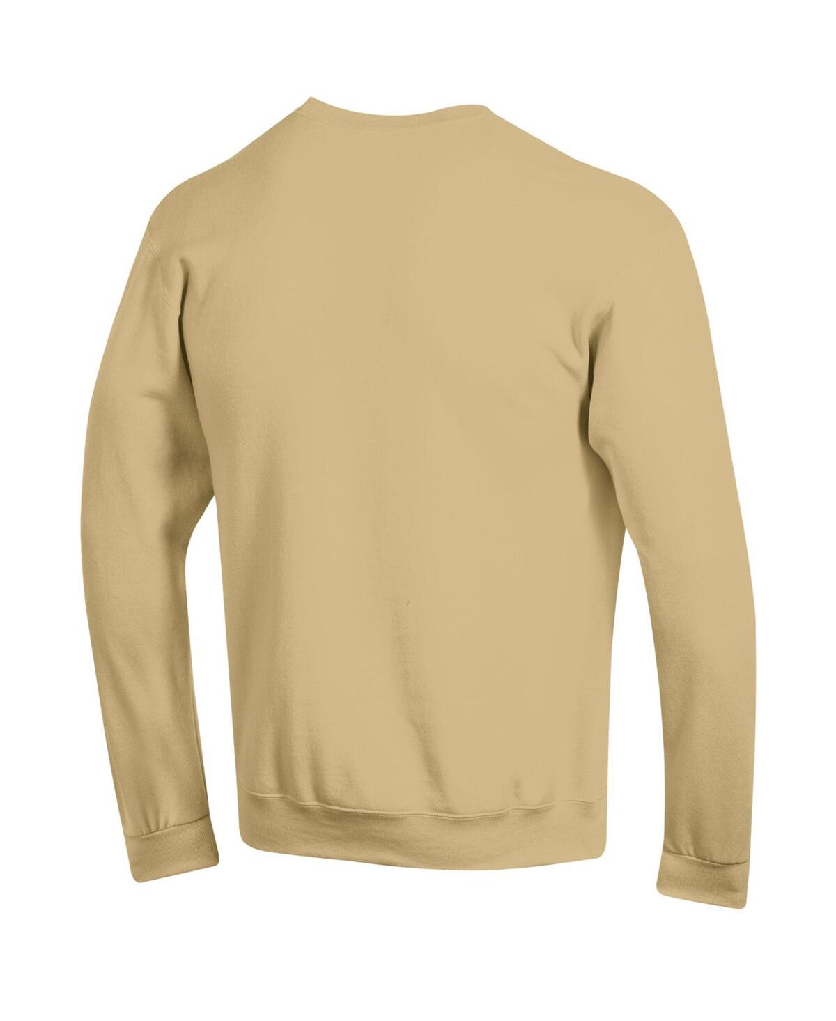 Men's ChampionColorado Buffaloes Straight Over Logo Powerblend Pullover Sweatshirt - Gold