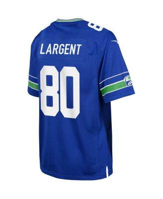 Big Boys Steve Largent Royal Seattle Seahawks Alternate Retired Player Game Jersey