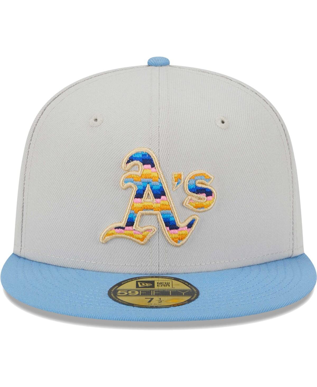 Men's New EraOakland Athletics Beach Front 59FIFTY Fitted Hat - Natural