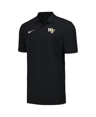 Men's Black Wake Forest Demon Deacons Sideline Polo Shirt