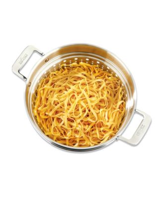 Essentials Hard Anodized Nonstick Cookware, Stockpot with Multi-Purpose Insert and Lid