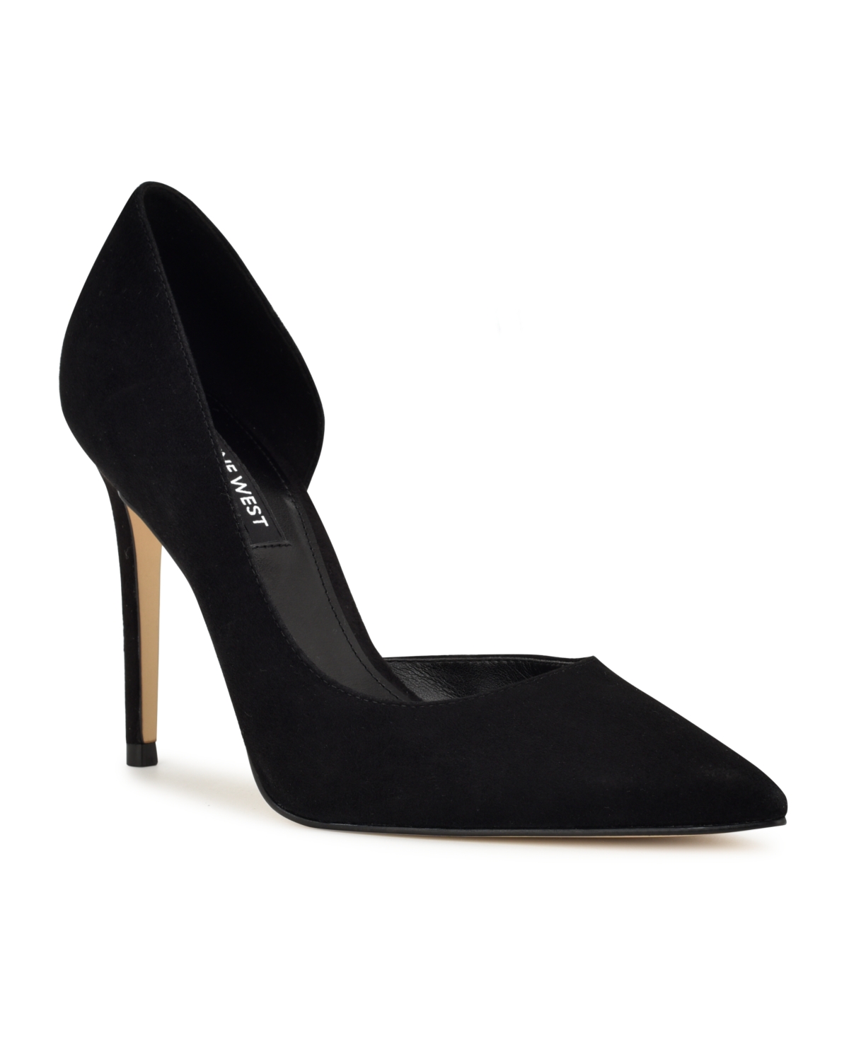 Women's Folowe Suede d'Orsay Stiletto Pumps - Black Suede