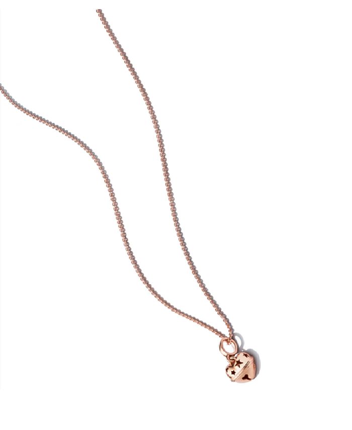 Pandora Festive Bell Charm and RoseGold Necklace Gift Set Macy's