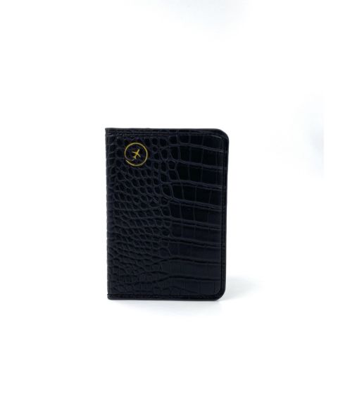 Кошелёк Ms. Jetsetter Leather Passport Card Holder, Travel, цвет: Чёрный