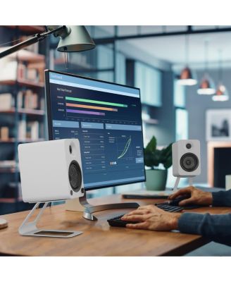 YU4 Powered Bookshelf Speakers with Built-In Bluetooth - Pair